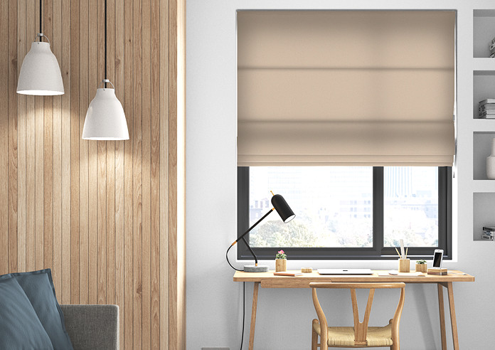 Faux Suede, Parchment - Roman Blind - Image 3